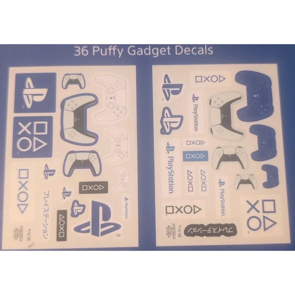 Sony PlayStation™ Puffy Gadget Decal Stickers Paladone 36 Pieces New